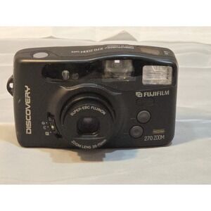 Fujifilm Discovery 270 35mm Point & Shoot Film Camera Tested And Working